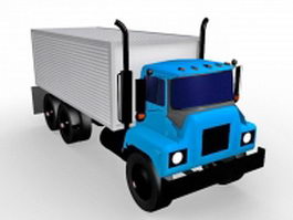 Cube truck 3d model preview