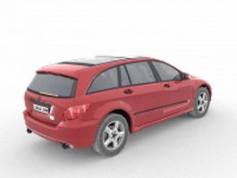 Mercedes station wagon 3d model preview