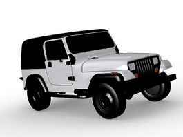 Jeep Wrangler Sahara 3d model preview