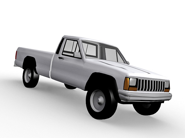Jeep Pickup Truck 3d rendering