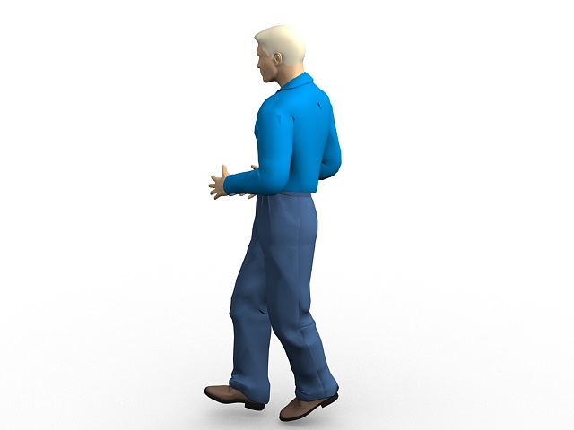 Young businessman 3d rendering