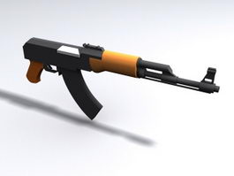 Short-barreled rifle 3d model preview