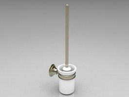 Toilet brush holder 3d model preview