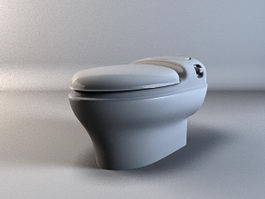 Integrated toilet with bidet 3d preview