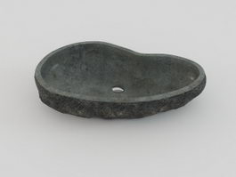 Stone wash basin 3d model preview