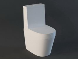 Modern bathroom toilet 3d model preview