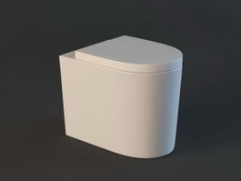 Compact wall hung toilet 3d preview