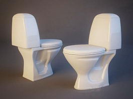 Classic WC toilet 3d preview
