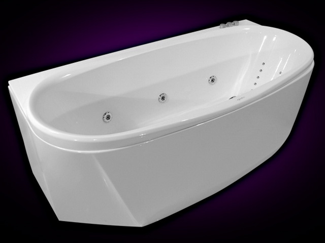 Massage bath tub 3d rendering