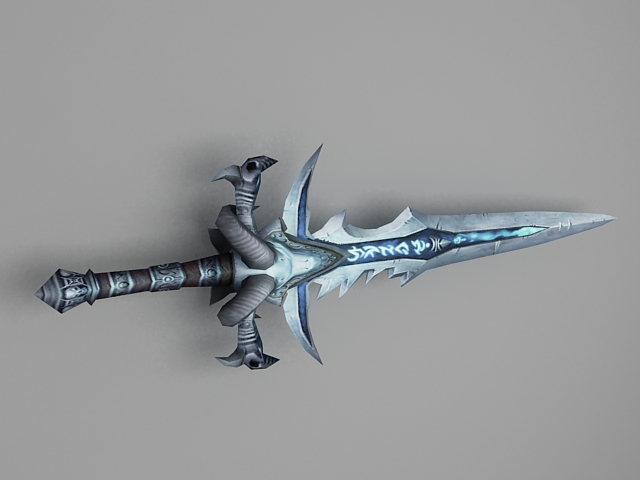 Frostmourne Sword 3d rendering