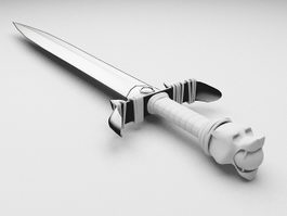 Lion head sword 3d model preview