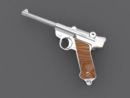 Walther P38 Pistol 3d model preview