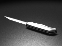 Flick knife 3d model preview