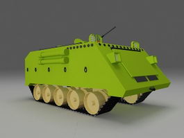 Military wheeled armored vehicle 3d model preview