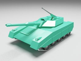 Main battle tank 3d model preview