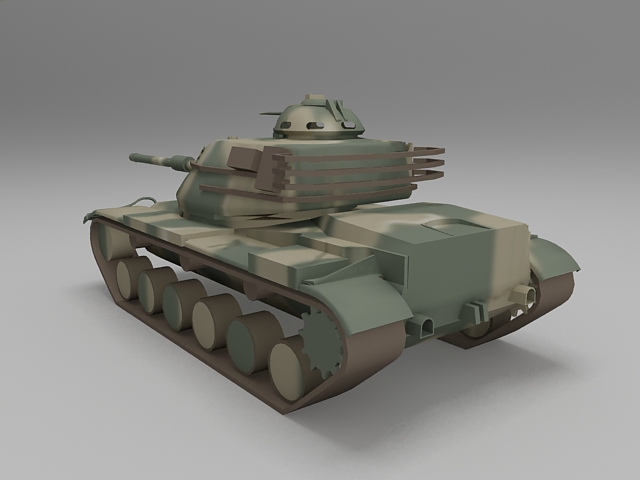 M60 Patton Tank 3d rendering