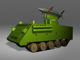 Missile Launcher Anti-Tank Vehicle 3d model preview