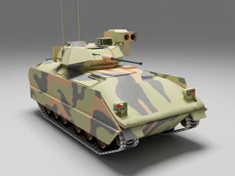 Bradley fighting vehicle 3d model preview