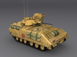 U.S. army bradley fighting vehicle 3d model preview