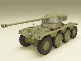 AMX-13 light tank 3d model preview