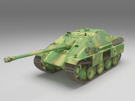 Jagdpanther tank destroyer 3d model preview