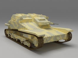Italian L3 35 Tankette 3d model preview