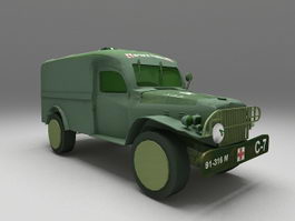 Army ambulance 3d preview
