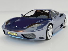 Ferrari Enzo sports car 3d model preview