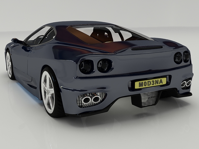 Ferrari Enzo sports car 3d rendering
