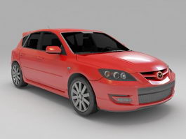 Mazda 3 hatchback 3d model preview