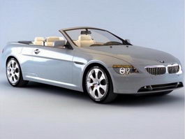 BMW 6 Convertible 3d model preview