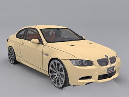 BMW M3 E92 3d model preview