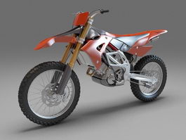 Dirt bike 3d model preview