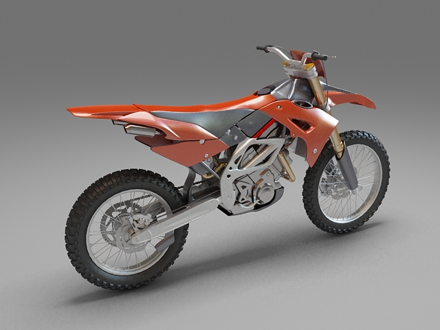 Dirt bike 3d model 3ds Max files free download modeling