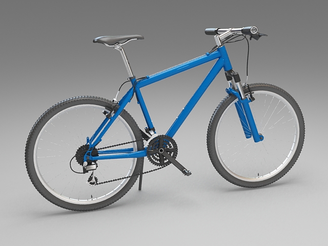 Bicycle mountain bike 3d rendering