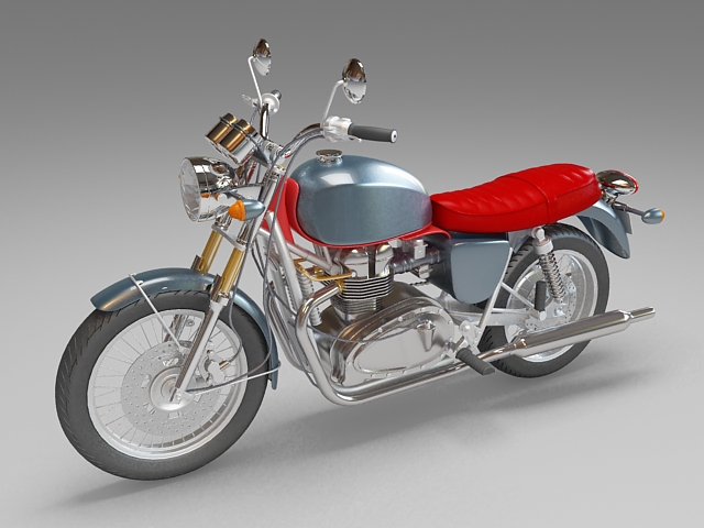 Sport touring Motorcycle 3d rendering