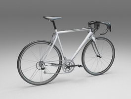 Sport touring bicycle 3d model preview