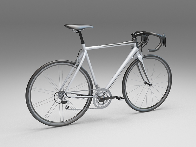 Sport touring bicycle 3d rendering