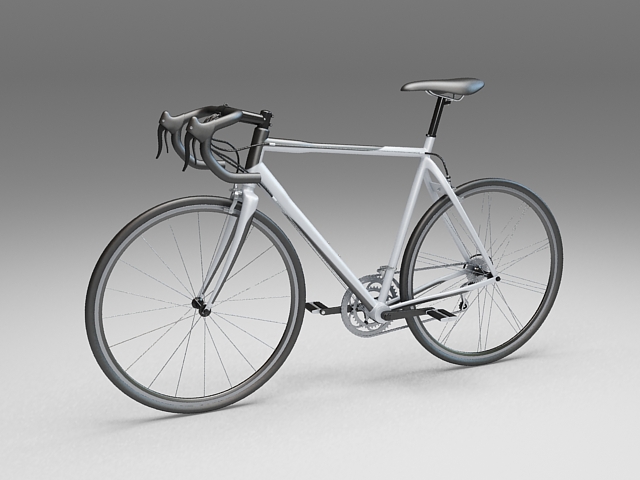 Sport touring bicycle 3d rendering