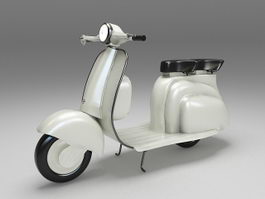 Motor scooter 3d model preview