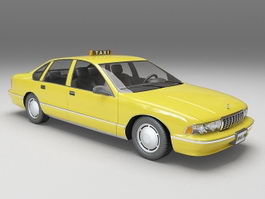 Chevy taxi cab 3d preview