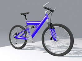 Full suspension mountain bike 3d model preview