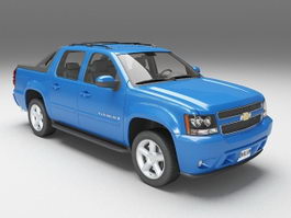 Chevrolet Avalanche blue 3d preview