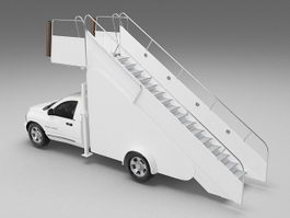 Passenger boarding stair truck 3d preview