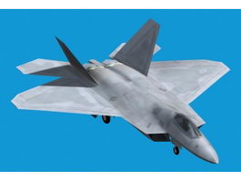 Lockheed F-22 Raptor 3d model preview