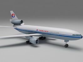 China Eastern Airlines Plane 3d preview