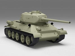 Russian T-34 Tank 3d model preview