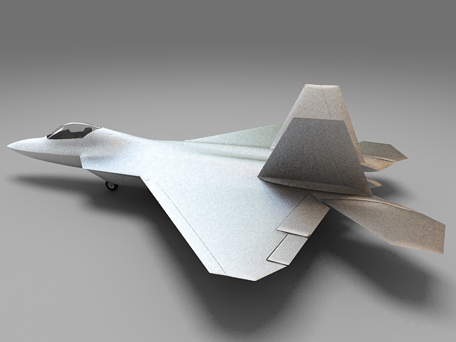 Modern Military Fighter Jet 3d rendering