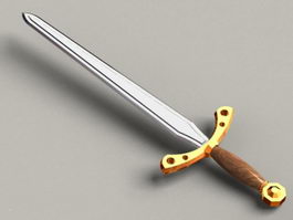 Egyptian short sword 3d model preview