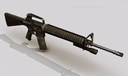 M16A2 Assault Rifle 3d rendering